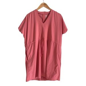 Title Nine Pink Relaxed Lightweight Short Sleeve Athletic Dress Size Large
